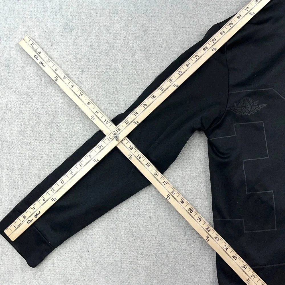 Jordan Hoodie Men XL Black Sweatshirt Jump Man Performance Full Zip Athletic Fit